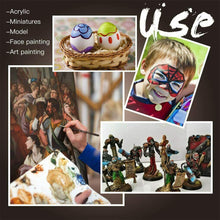 Carica l'immagine nel visualizzatore di Gallery, 10 x pennelli a punta fine per dipingere miniature modelli, Attività artistiche