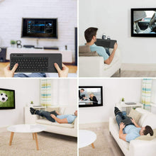 Carica l'immagine nel visualizzatore di Gallery, Tastiera wireless per Smart TV con pad di controllo, Ricevitore USB, Portata 8 m