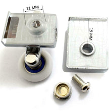 Carica l'immagine nel visualizzatore di Gallery, YuanQian - Rotelle per doccia con doppia porta scorrevole, 23 mm, 4 pezzi (2...