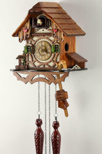 Carica l'immagine nel visualizzatore di Gallery, Orologio a cucù della Foresta Nera in vero legno con meccanismo Marrone