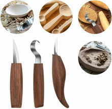 Carica l'immagine nel visualizzatore di Gallery, Set di Strumenti per Intaglio del Legno, Coltello da in Legno Kit 1