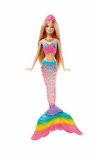 Carica l'immagine nel visualizzatore di Gallery, Barbie DHC40 Bambola Sirena Magico Arcobaleno