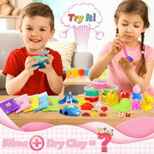 Carica l'immagine nel visualizzatore di Gallery, Kit completo per fare slime in casa, Vari colori glitter perline e personaggi