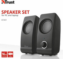 Carica l'immagine nel visualizzatore di Gallery, Set di altoparlanti speaker 2.0 Trust Remo con controllo del volume, Attacco USB