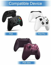 Carica l'immagine nel visualizzatore di Gallery, Base di ricarica doppia compatibile per controller dualschock PS4 con LED, Nero