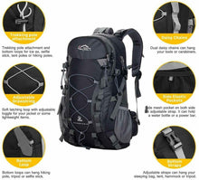 Carica l'immagine nel visualizzatore di Gallery, Zaino per trekking, 40L, Robusto e capiente, Impermeabile, Per viaggio e outdoor