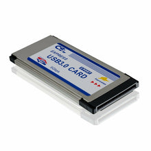 Carica l'immagine nel visualizzatore di Gallery, Scheda Express Card PCMCIA USB 3.0 Super Speed, 34mm / 2 porte, per portatile