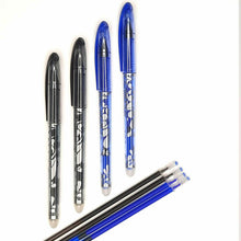 Carica l'immagine nel visualizzatore di Gallery, PENNE CANCELLABILI 8 PEZZI INCHIOSTRO A GEL PUNTA DA 0,5mm 4 PZ. BLU E NERA...