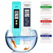 Carica l'immagine nel visualizzatore di Gallery, 2 x Tester di misurazione qualità dell'acqua PH TDS&amp;EC Temperatura, Display LCD
