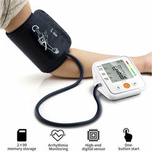 Carica l'immagine nel visualizzatore di Gallery, Misuratore per pressione sanguigna da braccio, Ampio display digitale LCD auto