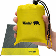 Carica l'immagine nel visualizzatore di Gallery, BEARZ Outdoor Coperta da Picnic Impermeabile, Telo PIC Nic Giallo Brillante
