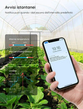 Carica l'immagine nel visualizzatore di Gallery, 2 x Termometro igrometro da interno esterno Bluetooth con app, Ampio display LCD