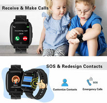 Carica l'immagine nel visualizzatore di Gallery, Smartwatch per Bambini, Orologio Telefono con Lettore Nero
