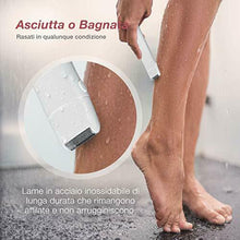 Carica l'immagine nel visualizzatore di Gallery, Fancii Rasoio Elettrico Donna Flawless per Viso e Corpo, Rifinitore Indolore...