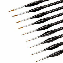 Carica l'immagine nel visualizzatore di Gallery, KINBOM 9 Pezzi Fine Detail Pennello Miniature Pennelli Kit Mini Paints Brush...