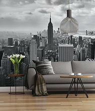 Carica l'immagine nel visualizzatore di Gallery, Sunny Decor - Foto murale di NY in bianco e nero, 368 x 254 cm (C7b)