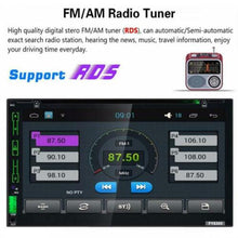 Carica l'immagine nel visualizzatore di Gallery, STEREO AUTO ANDROID CD DVD AUTORADIO 2DIN BLUETOOTH MP5 AUX WIFI GPS RETROCAMERA