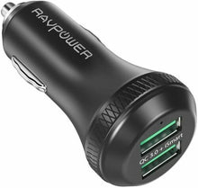 Carica l'immagine nel visualizzatore di Gallery, Caricabatterie per Auto con 2 Porte USB in Alluminio da 40W Tecnologia iSmart