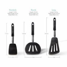Carica l'immagine nel visualizzatore di Gallery, di Oro - Serie Chef - Set spatole in Silicone e Acciaio 3 Pezzi