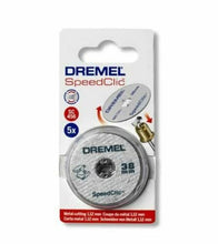 Carica l'immagine nel visualizzatore di Gallery, 5 x Dischi da taglio per metallo Dremel Sc456, Set per mini drill rotativo 38 mm