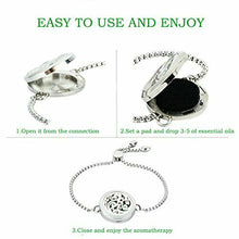 Carica l'immagine nel visualizzatore di Gallery, Jaoyu - Bracciale rigido da donna con diffusore di oli Cloud jewelry
