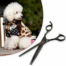 Carica l'immagine nel visualizzatore di Gallery, Aussel set di forbici e pettine per cane, 7 Black Thinning Scissor