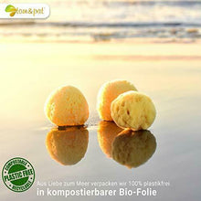 Carica l'immagine nel visualizzatore di Gallery, Spugna per cosmetica del mar Mediterraneo – Set di 3 in un sacchetto iuta...
