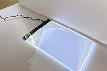 Carica l'immagine nel visualizzatore di Gallery, Tavoletta LED luminosa per ricalco A4, Con cavo USB 33.5 x 23.3 cm