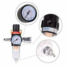 Carica l'immagine nel visualizzatore di Gallery, Hotgod 1/4" BSP Filtro Aria Regolatore Compressore Umidità Trappola Olio...