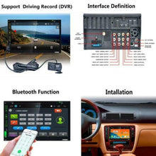 Carica l'immagine nel visualizzatore di Gallery, STEREO AUTO ANDROID CD DVD AUTORADIO 2DIN BLUETOOTH MP5 AUX WIFI GPS RETROCAMERA