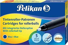 Carica l'immagine nel visualizzatore di Gallery, 10 x Cartucce di ricambio per penna sferografica KM5, Pelikan Set Refill Blu