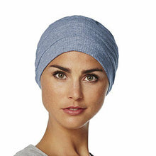 Carica l'immagine nel visualizzatore di Gallery, Copricapo in cotone chemoterapia Vitale blu chiaro (t6S)