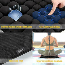 Carica l'immagine nel visualizzatore di Gallery, SUNFICON Cuscino Sedile Pneumatico Comfort Seduta Nero