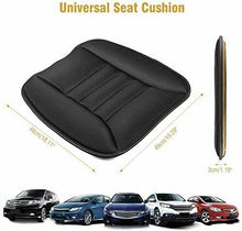 Carica l'immagine nel visualizzatore di Gallery, Cuscino per sedile anteriore auto, Coprisedile universale comodo imbottito, Nero