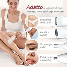 Carica l'immagine nel visualizzatore di Gallery, Fancii Rasoio Elettrico Donna Flawless per Viso e Corpo, Rifinitore Indolore...