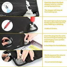 Carica l'immagine nel visualizzatore di Gallery, SUNFICON Cuscino Sedile Pneumatico Comfort Seduta Nero
