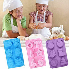 Carica l'immagine nel visualizzatore di Gallery, Christmas stampini in silicone BESTZY 3PCS sapone Silicone stampo per...