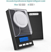 Carica l'immagine nel visualizzatore di Gallery, Bilancia di Precisione leggera digitale con sensibilità da 0.001g, Display LCD
