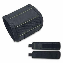 Carica l'immagine nel visualizzatore di Gallery, Braccialetto magnetico con 15 potenti magneti e tasche per contenere Nero