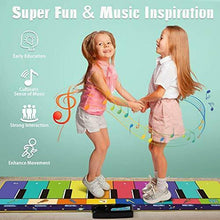 Carica l'immagine nel visualizzatore di Gallery, Tappetino Musicale con 100+ Suoni, Pianoforte Tappeto per Ballare con 4
