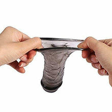 Carica l'immagine nel visualizzatore di Gallery, Soft Sleeve is Good for penile Cover Preservativo di Silicone Dilatatore Nero