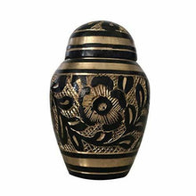 Carica l'immagine nel visualizzatore di Gallery, Memorial Urn Urna commemorativa Classica Westminster a Cupola Nera per...