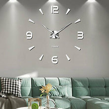 Carica l'immagine nel visualizzatore di Gallery, Mintime Orologio da parete grande 3D DIY Frameless mute specchio adesivi (C1W)