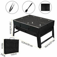 Carica l'immagine nel visualizzatore di Gallery, Gifort Barbecue Carbone Portatile, Portatile (S-Nero)