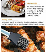 Carica l'immagine nel visualizzatore di Gallery, grilljoy 20pcs Set di Utensili da Barbecue, Accessori BBQ in Acciaio Silver
