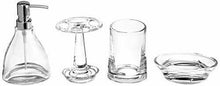 Carica l'immagine nel visualizzatore di Gallery, AmazonBasics Vapor - Set di accessori da bagno, 4 pezzi