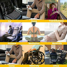 Carica l'immagine nel visualizzatore di Gallery, SUNFICON Cuscino Sedile Pneumatico Comfort Seduta Nero