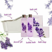 Carica l'immagine nel visualizzatore di Gallery, Cesto regalo Bath Spa per donna, Body &amp; Earth Set 4 pezzi spa...