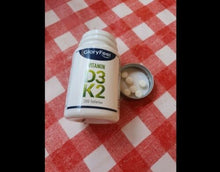 Carica l'immagine nel visualizzatore di Gallery, Vitamina D3 + K2 200 Compresse, 5000 UI Vitamina D, 200 µg Vitamina K, Supporto