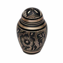 Carica l'immagine nel visualizzatore di Gallery, Memorial Urn Urna commemorativa Classica Westminster a Cupola Nera per...